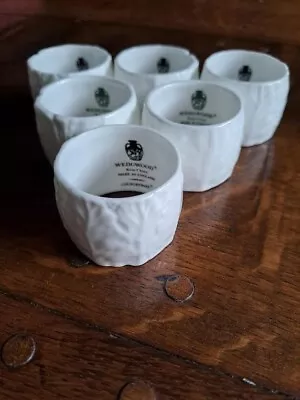 Buy Napkin Rings, Wedgwood, White Bone China, Set Of 6 • 16.99£