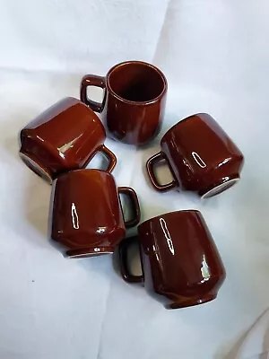 Buy Vintage Denmead  Glazed Ceramic Tea Coffee Mugs Kitchenware Pottery Brown Glazed • 14£