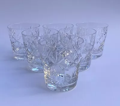 Buy Six Webb Corbett Cut Glass Prince Charles 3 Inch Tumblers Glasses Immaculate • 40£