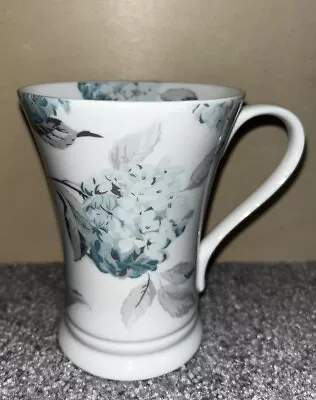 Buy Laura Ashley Home Blue And Grey Hydrangea Wide Top Ceramic Coffee Mug • 11.99£