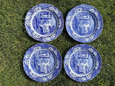 Buy Spode Blue Italian Set 4 Dinner Plates Used • 8.50£