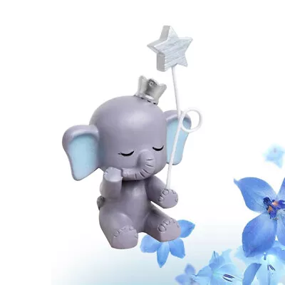 Buy Resin Ornaments Decorations Elephant Decor Elephant Cake Decoration Home Decor • 8.18£