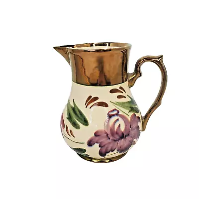 Buy Wade  Heath Harvest Ware Floral Luster  5” Creamer Jug  Porcelain England • 9.32£