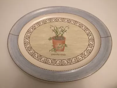 Buy New Wedgewood Sarah's Garden Serving Platter Snowdrop Design Ice Blue 2001 • 59.99£