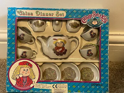Buy Vintage Chilton Toys Cabbage Patch Kids Dolls China Dinner Tea Set - Boxed • 25£