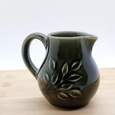 Buy 1970s Holkham Pottery, Norfolk Studio Green Mint Sauce Milk Jug Creamer N40  • 9.99£