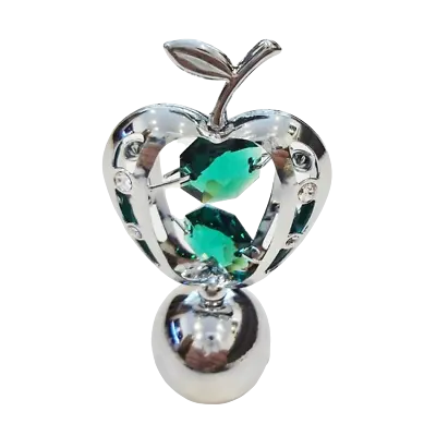 Buy Crystocraft Apple Crystal Ornament With Swarovski Elements Gift Boxed Green • 19.99£
