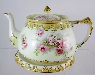 Buy Antique Grimwade Brothers  Teapot & Stand - 'Leaf' Pattern (no. 1934) 1.5 Pints • 35£