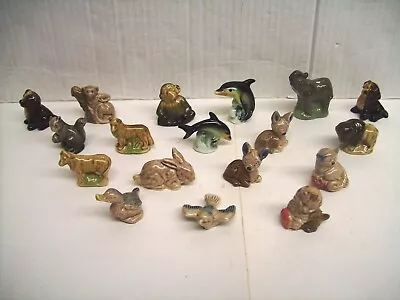 Buy Eighteen, Good Condition, Vintage, Ceramic Wade Whimsies, Small Animal Figurines • 13.99£