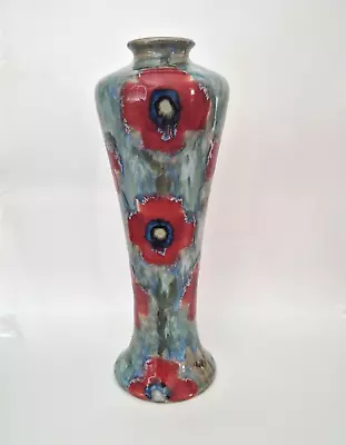 Buy Anita Harris Cobridge Stoneware Vase  Poppy And Ice  (Signed) • 1,300£