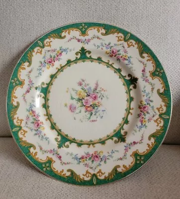 Buy Antique Dinner Plate Sèvres Green By MYOTT STAFFORDSHIRE, England • 16.77£