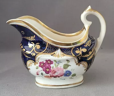 Buy Antique Staffordshire Painted Flowers Creamer C1820 • 20£