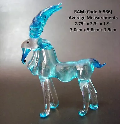 Buy Glass SHEEP Glass RAM Glass GOAT Glass Animals Glass Ornaments Glass Figures • 5.49£