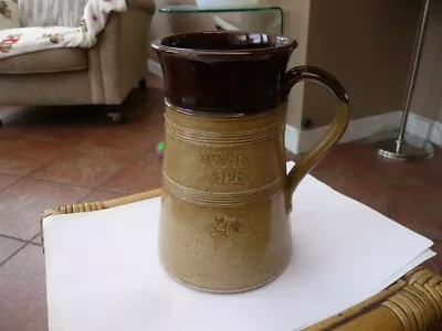 Buy Antique Vintage Rare 2 Pint Real Ale Jug Pitcher Tankard Stoneware Pearson & Co • 24.99£