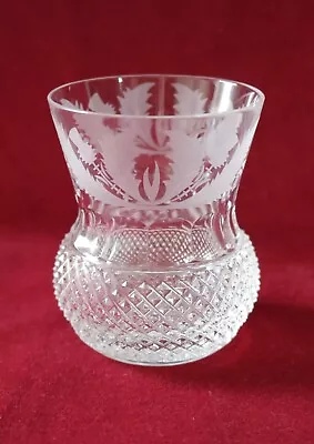 Buy Edinburgh Crystal Thistle Pattern - Whisky Glass - Signed • 70£