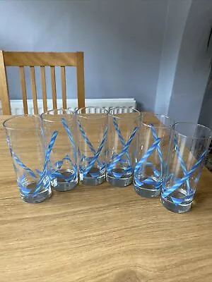 Buy Next High Ball Glass Blue Green Geometric Print Set Of 6 • 19.99£