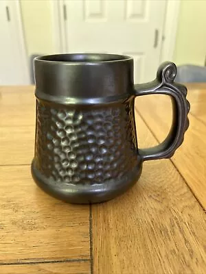 Buy Vintage Prinknash Pottery Pewter Fashioned Terracotta Mug • 7£