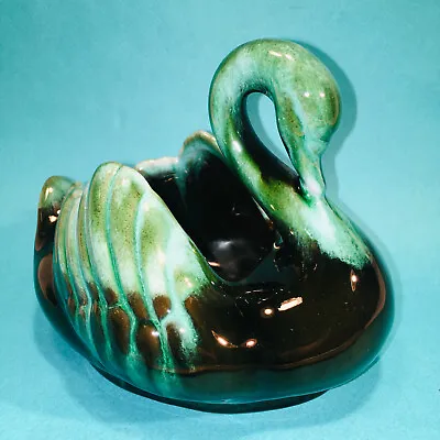 Buy Vintage Blue Mountain Pottery Swan Planter Made In Canada Drip Glaze 5  • 17.71£