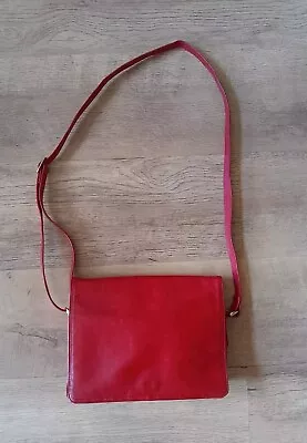 Buy Florentine Triad Red Leather Shoulder/Crossbody Bag Medium Size Vintage 80s  VGC • 19.50£
