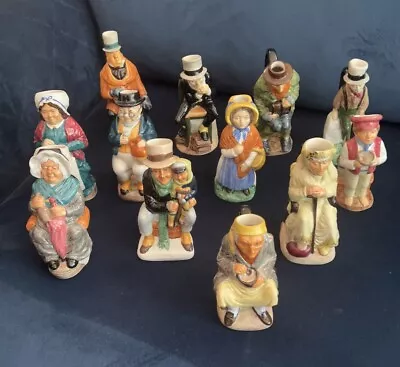Buy Full Set Of 12 Woods And Sons Pottery Dickens Character Toby Jugs • 250£