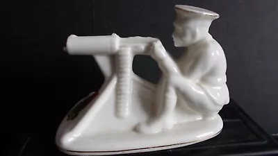 Buy Crested China Ww1 Tommy With His Machine Gun - Hertford Crest • 29.99£