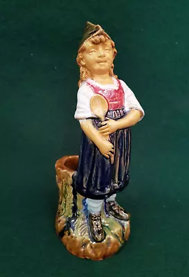 Buy Antique 19thC Bernard Bloch Match Striker Figure, Austrian Pottery, Restored. • 29.99£