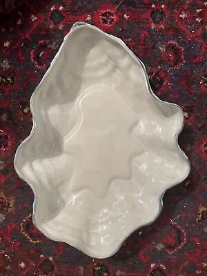 Buy Pottery Barn Large “Under The Sea” Ceramic Oyster Shell Platter/Dish/Bowl. 16” • 69.89£