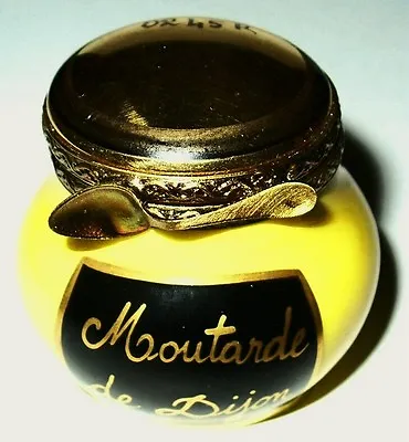 Buy Limoges France Box - Jar Of Dijon French Mustard & Spoon - Condiments - Ribierre • 93.18£