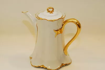 Buy Thomas China Gold & White THO33 Coffee Pot & Lid • 163.09£