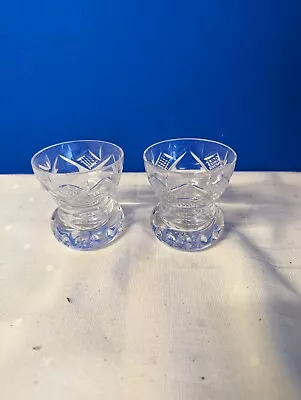 Buy Pair.Of Vintage Crystal Shot Glasses • 5£