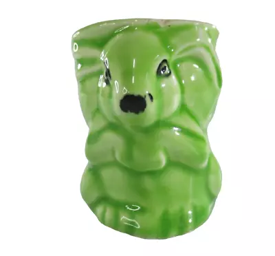 Buy Vintage Royal Art Pottery Longton Green Glazed Rabbit Egg Cup English 6cm X 5cmD • 9.77£