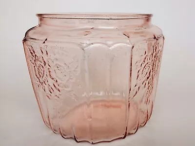 Buy Mayfair Rose Pink Depression Glass Candy Dish Cookie Biscuit Jar • 18.62£