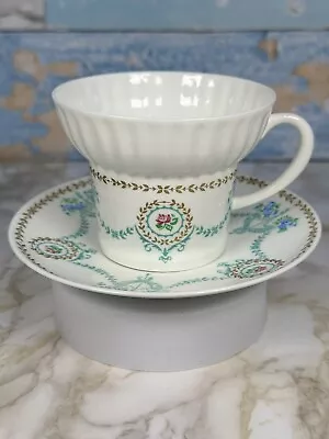 Buy Vintage Imperial Lomonosov Porcelain Tea/Coffee Cup & Saucer Russian Art • 35£