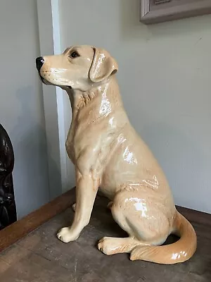 Buy Large Fireside Beswick Yellow Lab / Golden Retriever Pottery Dog Figurine, 2314 • 115£