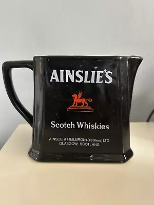 Buy Ainslie's Scotch Whiskies Water Jug Rare Bristol Pottery 1970s New • 10£