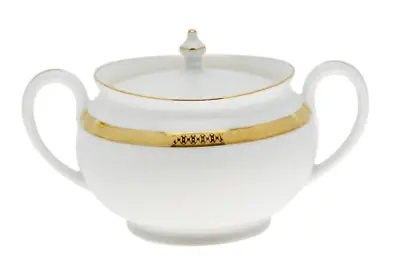 Buy Haviland Limoges China Symphony Gold Covered Sugar Bowl Large 13.5 Oz, France • 159.35£