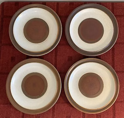 Buy 4 Denby Stoneware Potters Wheel Dinner Plates App 25.5cm (Lot 1) • 10£