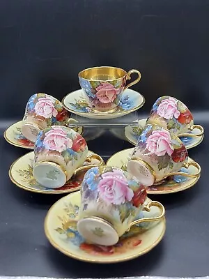 Buy Aynsley J.A Bailey Demitasse Expresso Cups And Saucers X6. Good Condition!!! • 1,520£