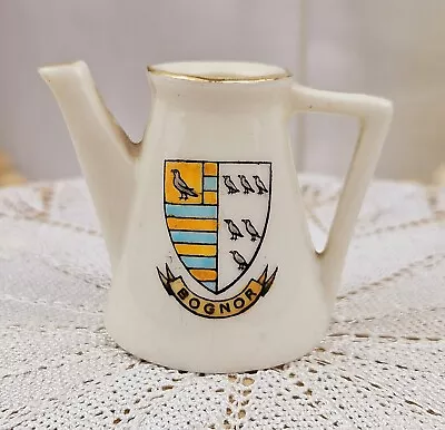 Buy Vintage Willow Art Porcelain ‘BOGNOR' Crest Ware • 4.89£