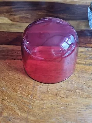 Buy Vintage Cranberry Glass Dome • 5£