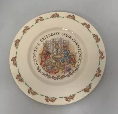 Buy Royal Doulton  Bunnykins  English Fine Bone China Plate Collectable 20.5cm #GL • 2.99£