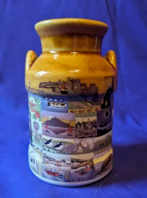Buy Vintage Presingoll Pottery Stoneware Milk Churn Shaped Cornish Landmarks Jar • 10£