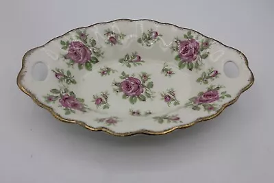 Buy Vintage James Kent LA ROSA 3084 Bone China Deep Dish Tray Gold Trim Pink Roses • 21.38£