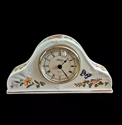Buy Aynsley Cottage Garden Napoleon Clock Floral Design 8.5 Inch Length England  • 42£