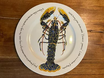 Buy Richard Bramble For Jersey Pottery Lobster 12” Plate Round New Sea Ocean • 15.68£