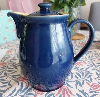 Buy Denby  Vintage Stoneware  2.5 Pint  Blue Coffee Pot Tea Pot Water Jug • 3£