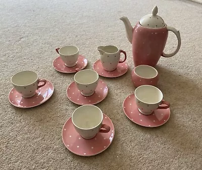 Buy Royal Winton Grimwades Vintage Polka Dot Coffee Set • 27£