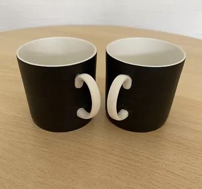 Buy Vintage 1960s Susie Cooper Wedgwood CONTRAST Bone China 2x Espresso Coffee Cans • 5£