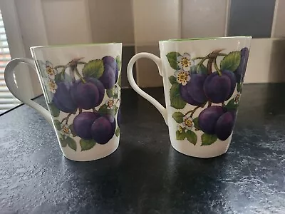 Buy Crown Regal Plum Fine Bone China Coffee Or Tea Mug, Made In England, Fruit,... • 15£