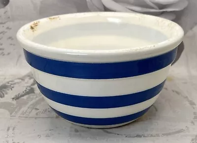 Buy Vintage Staffordshire Chef Ware Blue & White Pudding Basin Mixing Bowl Dish • 5£